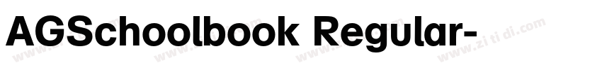 AGSchoolbook Regular字体转换
